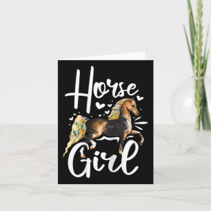 Carte Horse Graphique Femmes Filles Cheval Équitation Ch