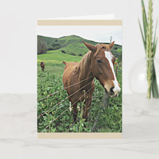 Carte Horse Greeting Card, Blank