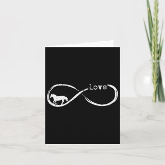 Carte Horse Infinity Symbole Amour Horseback équitation 