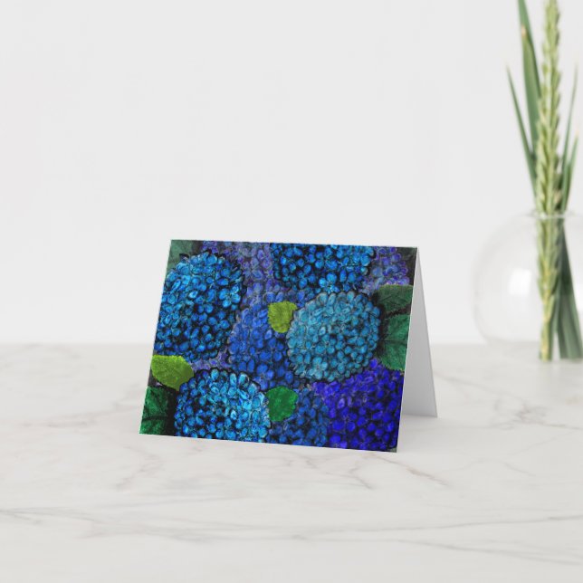 Carte Hortensia Bleu (Devant)