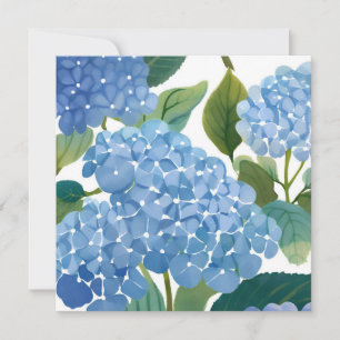Carte Hortensias Bleus   Bel Arbuste Floral