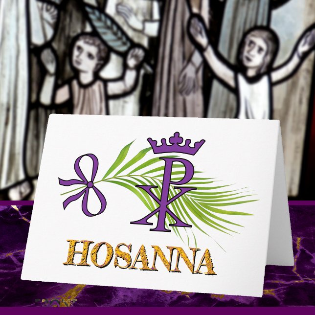 Carte HOSANNA dimanche des Rameaux (Créateur téléchargé)