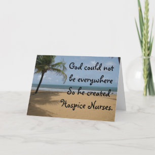 Carte Hospice Nurse Christian Greeting Card