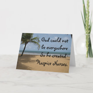 Carte Hospice Nurse Christian Greeting Card