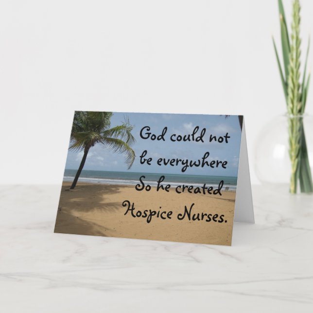 Carte Hospice Nurse Christian Greeting Card (Devant)