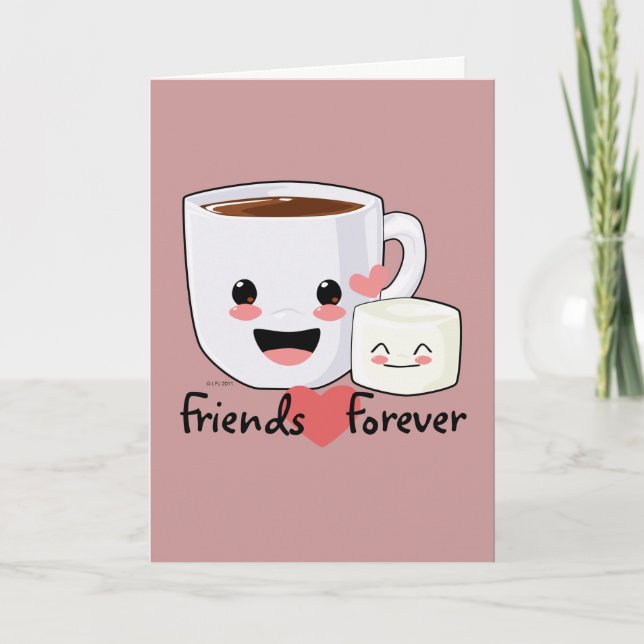 Carte Hot Cocoa et Marshmallow Friendship (Devant)