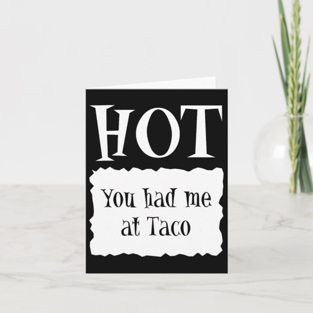 Carte Hot - Hot Packet Halloween Taco Costume 1 (Devant)