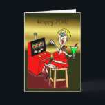Carte HOT MAMA SLOT MACHINE LUCKY 7'S 70th BIRTHDAY CARD<br><div class="desc">NETTA'S ART,  HOT MAMA COLLECTION</div>