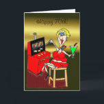 Carte HOT MAMA SLOT MACHINE LUCKY 7'S 70th BIRTHDAY CARD<br><div class="desc">NETTA'S ART,  HOT MAMA COLLECTION</div>