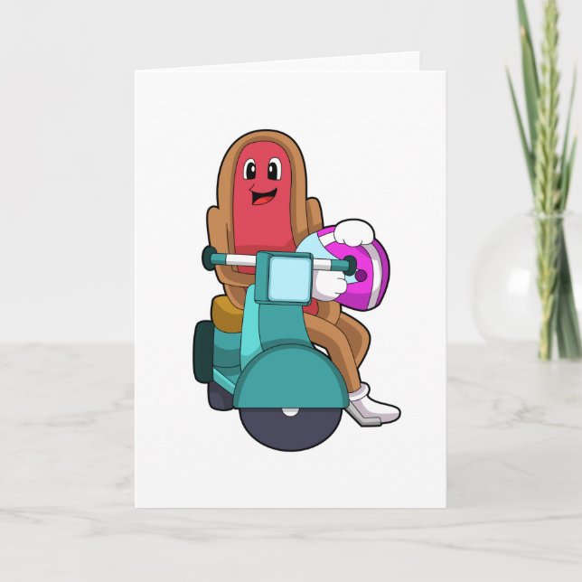 Carte Hotdog as Biker with Scooter.PNG (Devant)