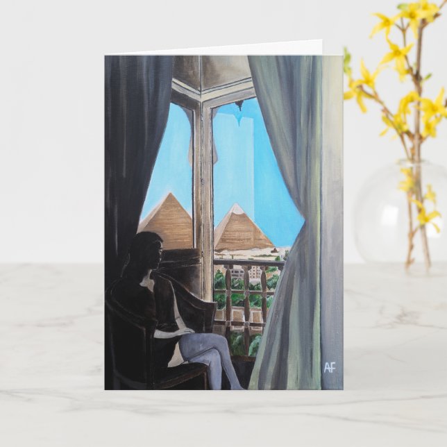 Carte Hôtel Pyramisa Peinture par Alfred Fox (Fleur jaune)
