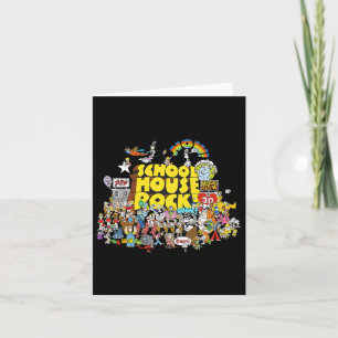 Carte House Rock School Caricatures Animées Retour à l'é