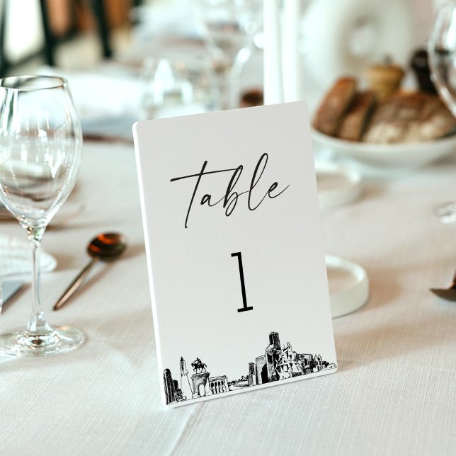 Carte Houston Skyline Table Numéro 3.5x5 (Créateur téléchargé)