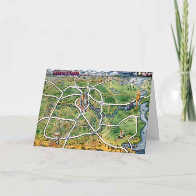 Carte Houston Texas (Devant)
