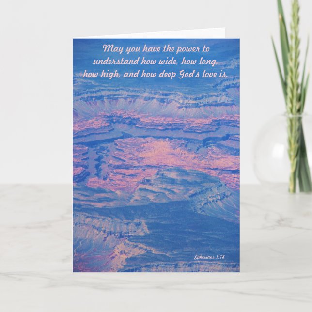 Carte How Deep God's Love Greeting Card (Devant)
