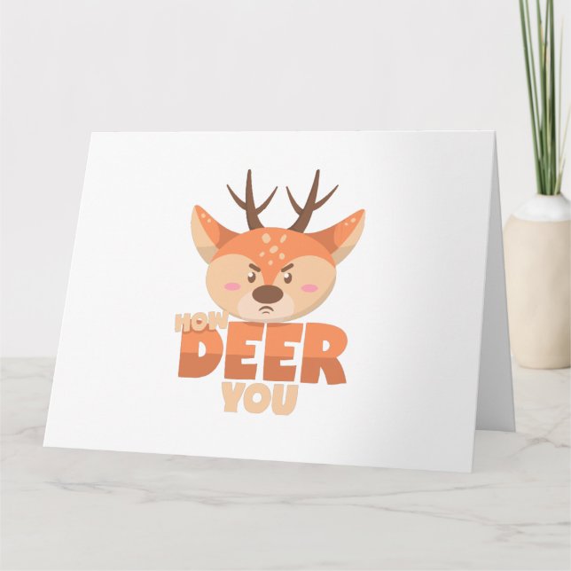 Carte How Deer You  (Devant)