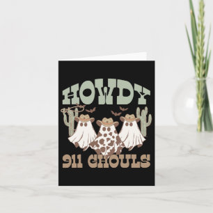 Carte Howdy 911 Expéditeur Ghouls Halloween Gho