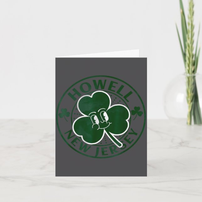 Carte Howell New Jersey Irish Shamrock Nj Retro Souvenir (Devant)