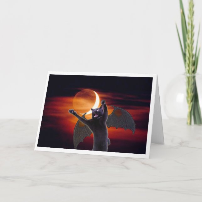 Carte Howl-o-ween Demon Kitteh (Devant)