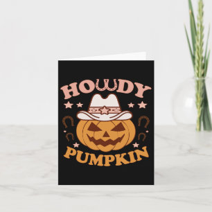 Carte Howy Citrouille Western Country Automne Automne Co