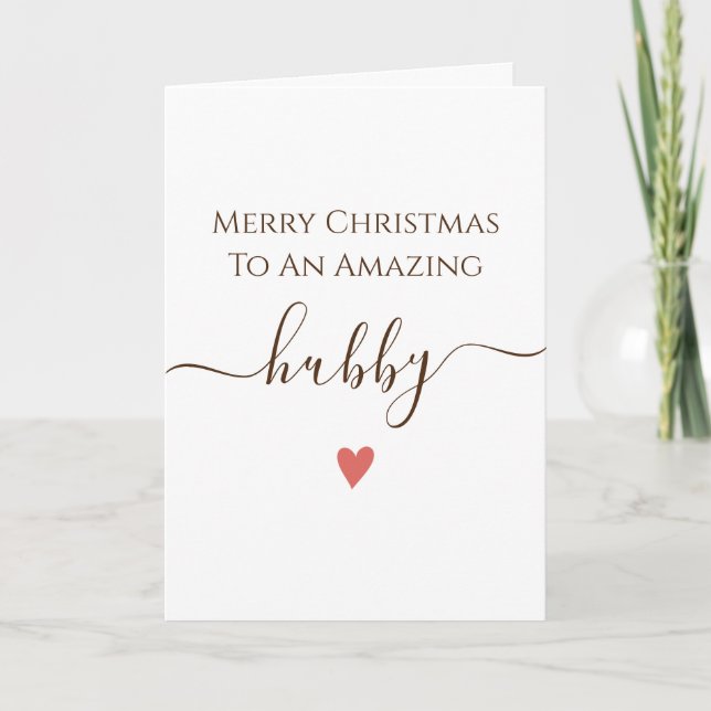 Carte Hubby Merry Chirstmas (Devant)