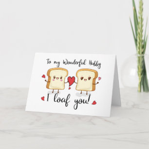 Carte Hubby Valentines Jour I Love You Cute Pun