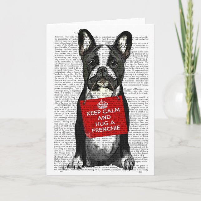 Carte Hug a Frenchie (Devant)