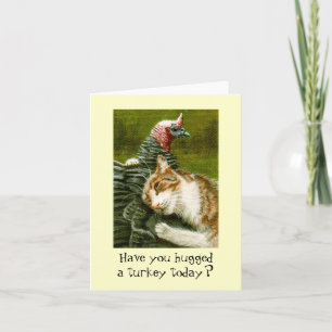 Carte Hug a Turkey