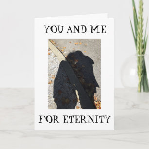 CARTE HUG ROMANCE/OMBRE SUR "NOTRE 1ER ANNIVERSAIRE"