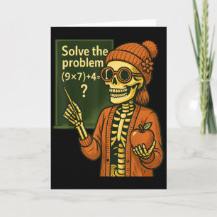 Carte Hugvyn Halloween squelette six sept 67 mème Pemdas