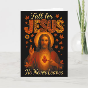 Carte Hugvyn Tomber Pour Jésus Il Ne Quitte Jamais T-Shi