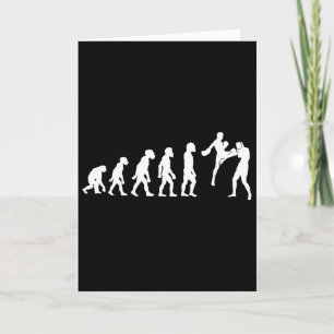 Carte Humain drôle de Muay Thai Evolution Kickboxing Mma