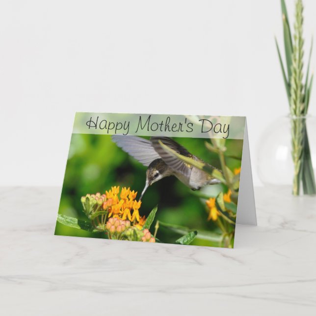 Carte Humming Bird Happy Mother's Day Card (Devant)