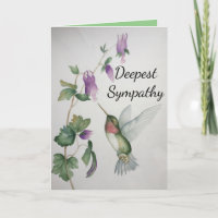 Hummingbird Garden Sympathie profonde Aquarelle