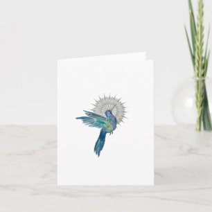 Carte Hummingbird Mandala Folded Card