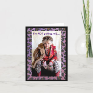 Carte Humoristique avec une solution vieillissante