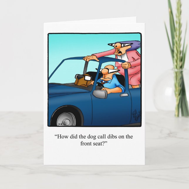 Carte humoristique d'anniversaire de mariage pour  (Devant)