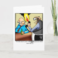 Carte humoristique de mariage vierge