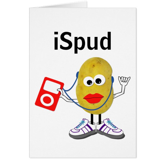 carte humoristique de parodie de "ispud" (Devant)
