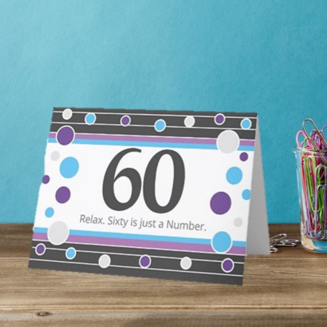 Carte humoristique du 60e anniversaire ! (Créateur téléchargé)