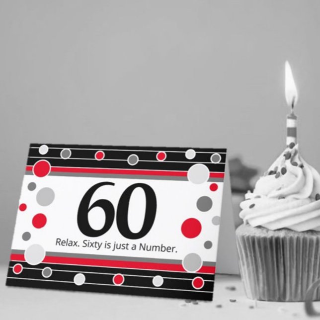 Carte humoristique du 60e anniversaire ! Carte (Créateur téléchargé)