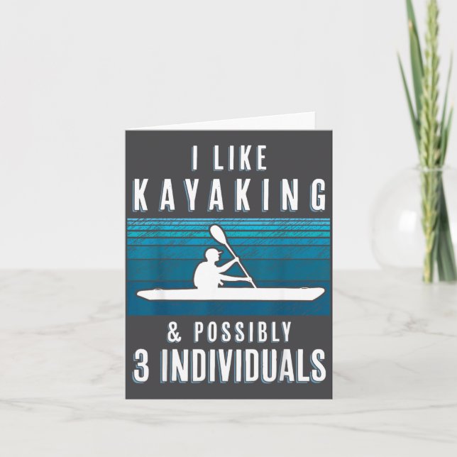 Carte Humorous Kayaking Quote Funny Kayak Saying For Kay (Devant)