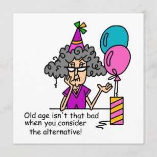 Cartes De Vœux Humour Personnes Agees Zazzle Fr