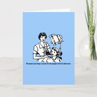 Carte Humour coiffeur - Bien sûr je peux garder un secre