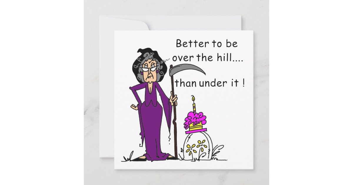 Carte Humour D Anniversaire De Faucheuse Zazzle Fr