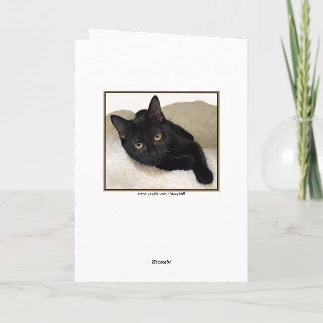 Carte D'anniversaire Gothique Chat Démon - Format A6 (10x15 Cm), Papier Velouté 300 G/m², Avec Enveloppe Noire