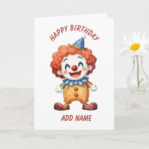 Carte Humour de cirque clownesque