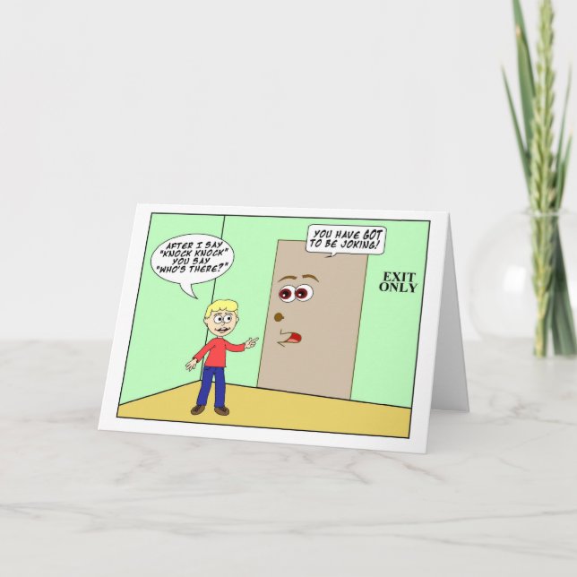 Carte Humour de Coup-Coup de joyeux anniversaire pour un (Devant)