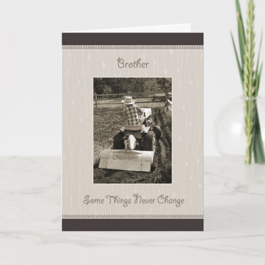 Carte Humour De Garcon De Ferme D Anniversaire De Frere Zazzle Fr