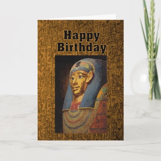 Carte Humour De Joyeux Anniversaire De Pharaon Zazzle Fr